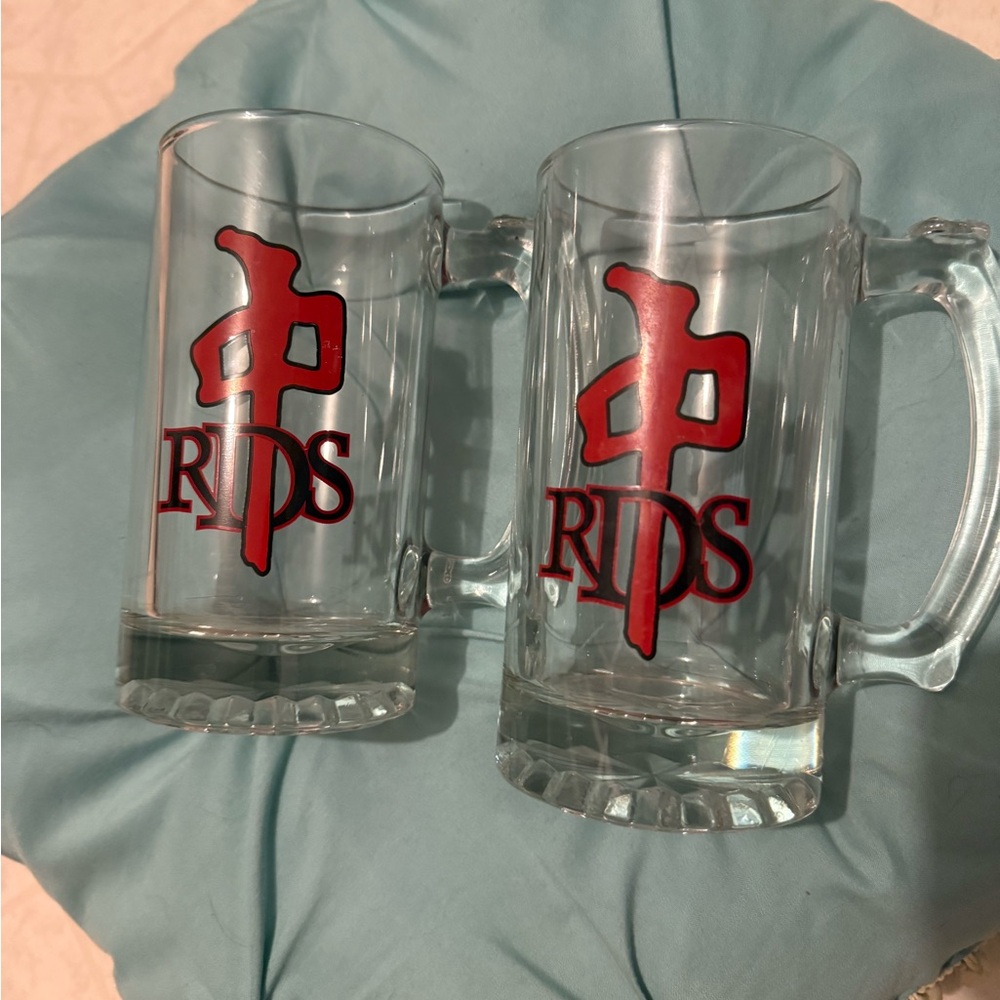 Rare RDS Glass Mugs